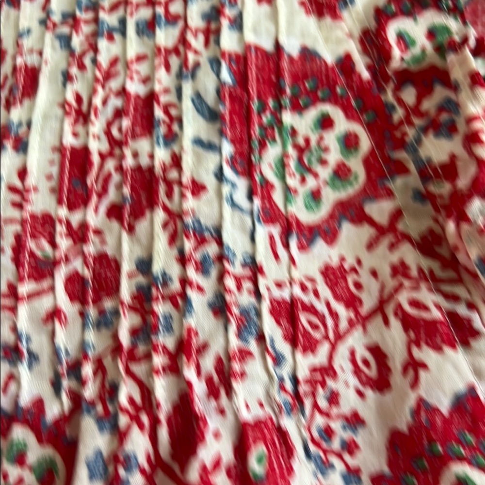 Lauren Ralph Lauren Red and White Floral Button Down Shirt - Picture 7 of 7